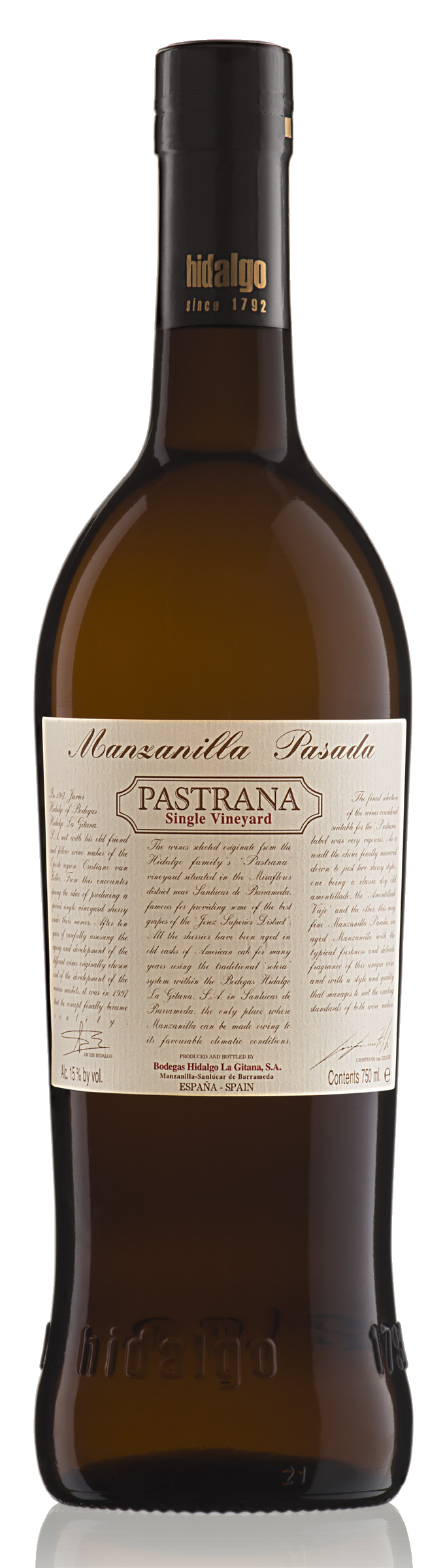 La Gitana Pastrana Manzanilla Pasada bottle